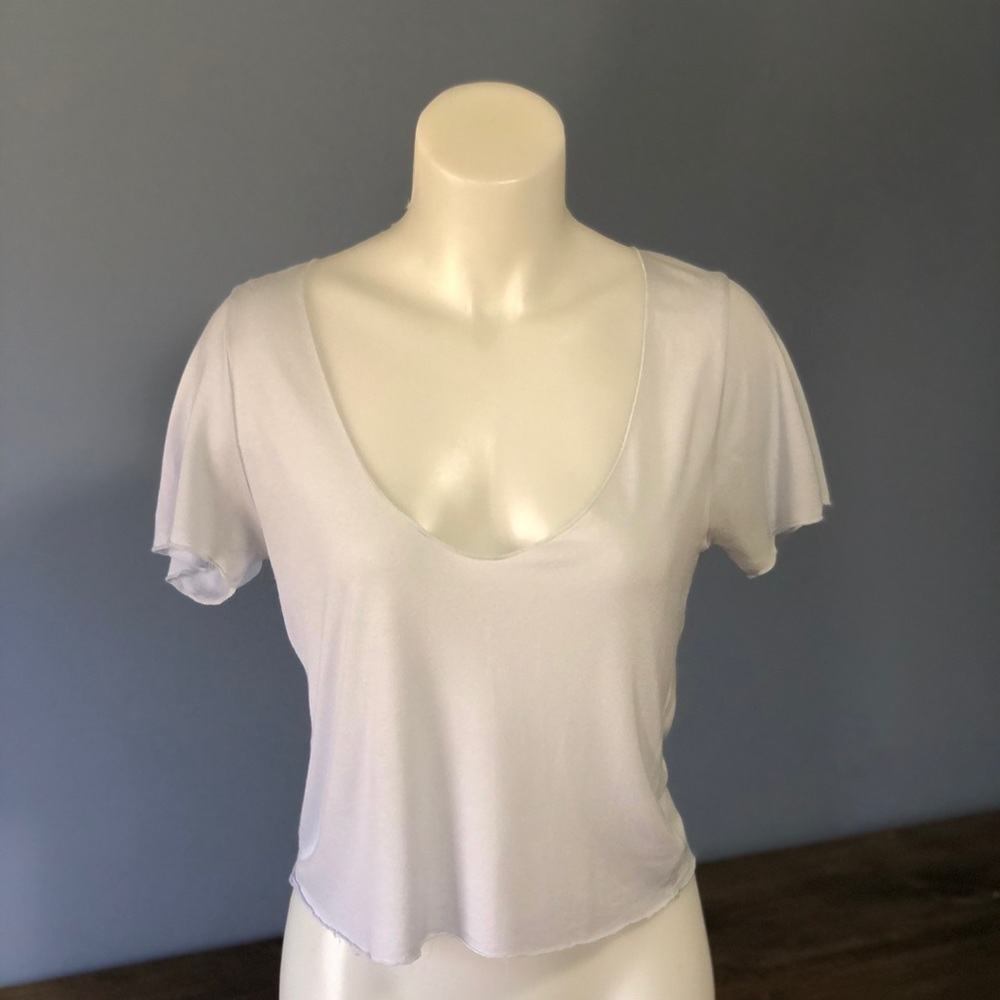 Baby blue Crop Top